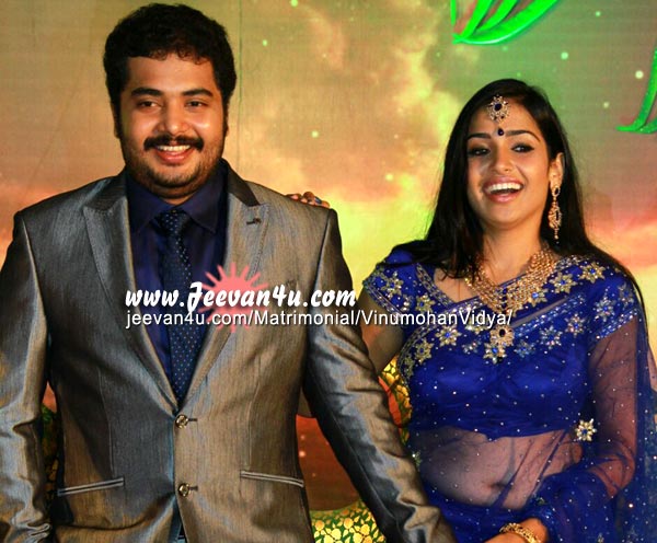 Vinu Mohan Vidya Wedding Reception